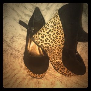 Black & Leopard Shoe